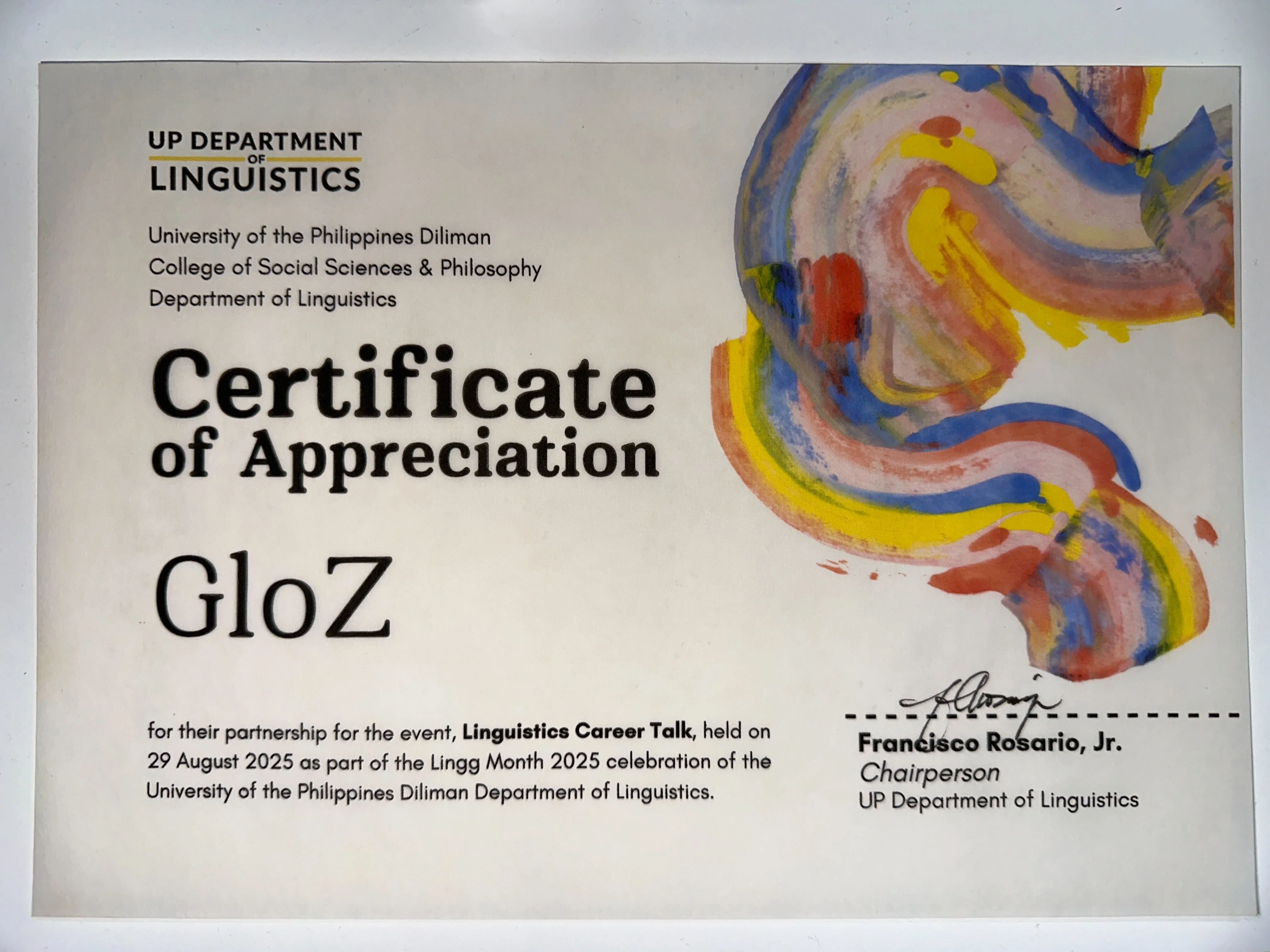 Successful Linguistics Career Talk Confirms GloZ's Global Localization Expertise
